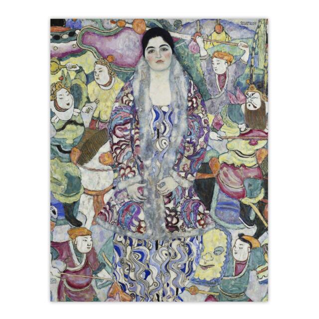 "Portrait of Friederike Maria Beer Vintage Wall Art Print Klimt 24x32"""