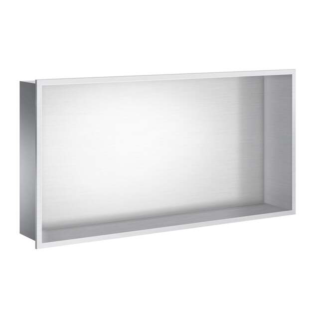 Smedbo Brushed Stainless Steel Shower and Bathroom Wall Niche (600 x 300mm)