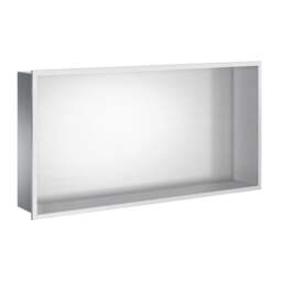 Smedbo Brushed Stainless Steel Shower and Bathroom Wall Niche (600 x 300mm)