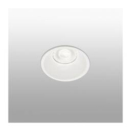 Gas 1 Light Round Recessed Spotlight White, GU10