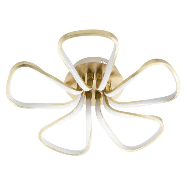 BHS Alvar LED Petals Ceiling Light Gold Satin Brass 1