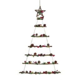 Premier Christmas Tree Wall Decoration Wooden 1.3m