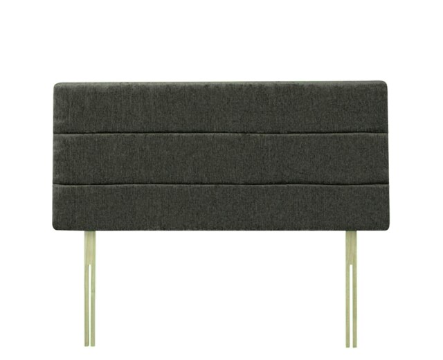 Milan Charcoal Chenille Headboard Super King Multi