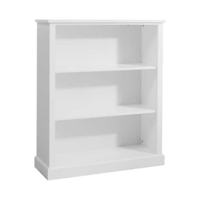 Hemming 3 Tier Low Bookcase in White