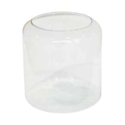 Hurricane Lantern with Sand - Glass - L23 x W23 x H31 cm - Clear