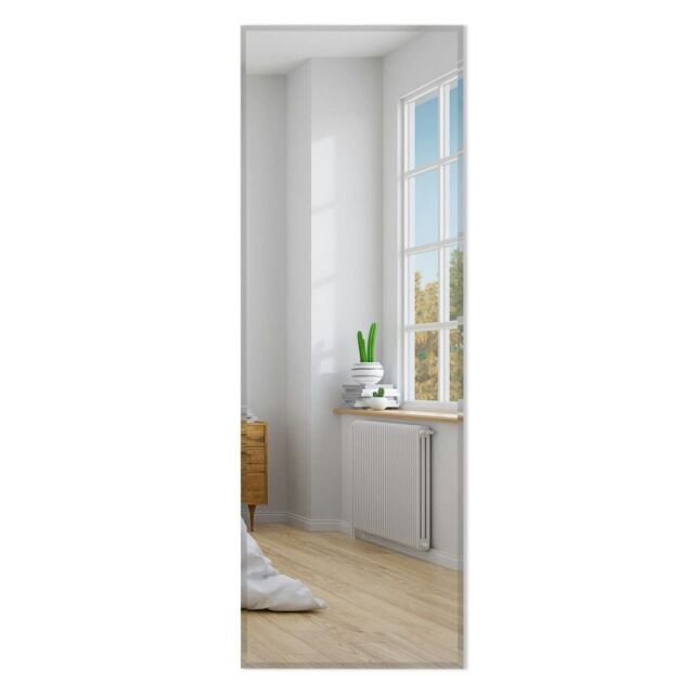COSTWAY Large Full Length Mirror Full Body Mirror Silver