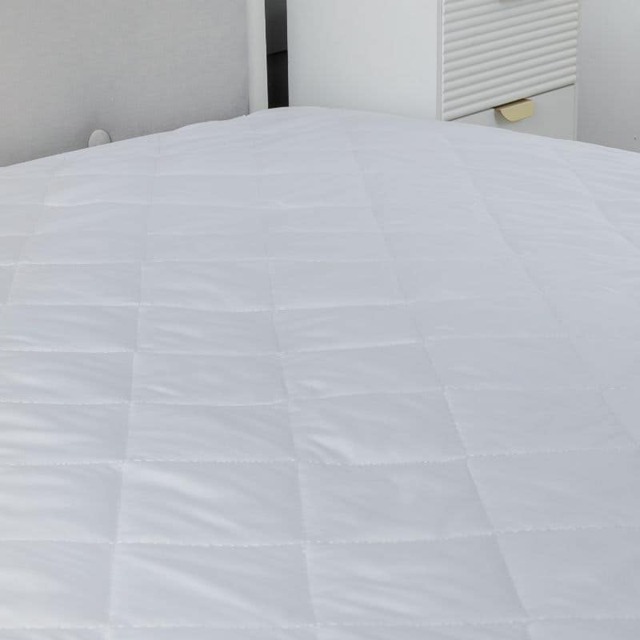 12INCH Deep Quilted Mattress Protector Microfibre Soft Touch Fitted Sheet White Small Double