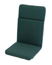 High Recliner Outdoor Garden Furniture Cushion (Pack of 4) - L116 x W49 cm - Forest Green