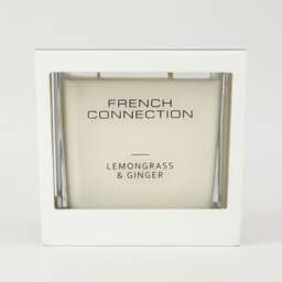 French Connection Wooden Collection Lemongrass & Ginger Candle 495g