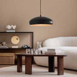 EGLO Mogano 1 Vintage Steel Black And Copper Single Pendant Light