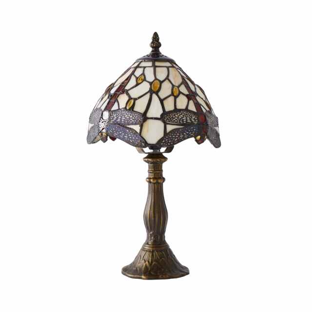 ValueLights Tiffany Multicolour Table Lamp Multi