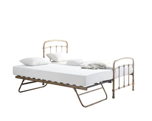 Mostyn Antique Bronze Guest Bed with Trundle Bronze Hand painted antique bronze finish