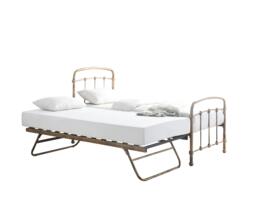Mostyn Antique Bronze Guest Bed with Trundle Bronze Hand painted antique bronze finish