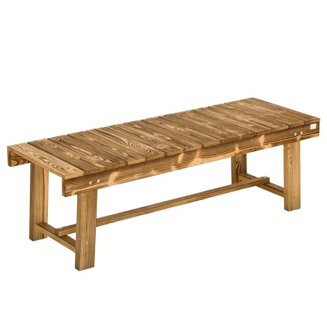 Outsunny 1.1M Outdoor Garden Bench Patio Loveseat Fir Wood 2 Person