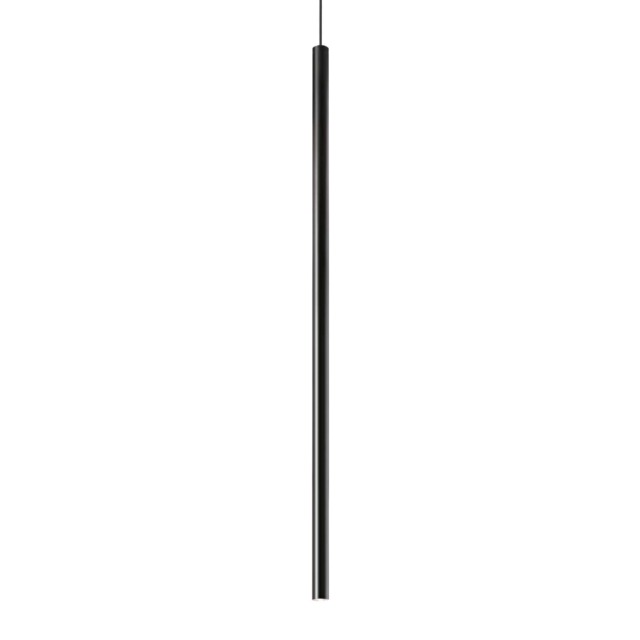 Ultrathin Integrated LED Slim 100cm Pendant Ceiling Light Matte Black 1150Lm 3000K