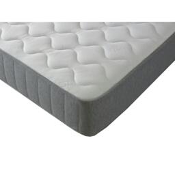 Castle Essential Sprung Mattress - 8-Inch Deep, Soft Feel Grey European Small Single