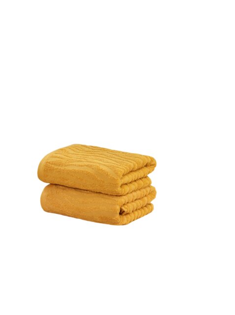 Safari Cotton Luxury Towels Soft and Absorbent Yellow Face cloth