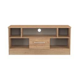 Gloucester 1 Drawer TV & Media Unit in Gold Craft Oak (Ready Assembled) Brown Gold Craft Oak