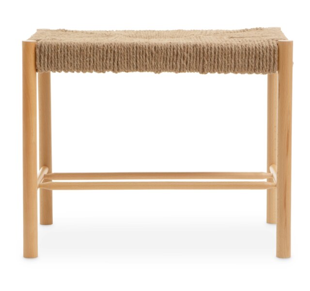 Bandar Natural Rope Weave Small Bench Cream