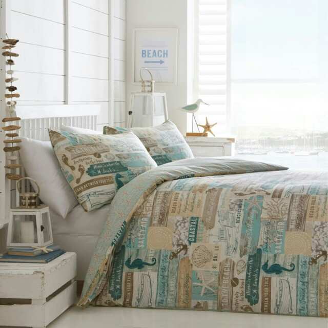 Driftwood Duvet Cover Set - Super King - Blue Multi Super King