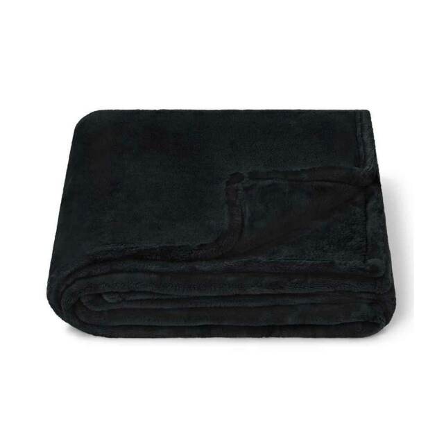 Brand Lab Fleece Blanket - Black - One Size