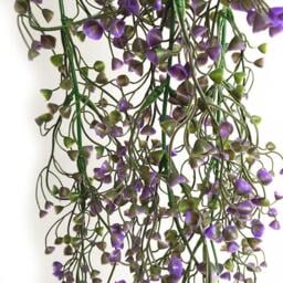 Living and Home Realistic Artificial Hanging Vine Plants for Decor, Purple