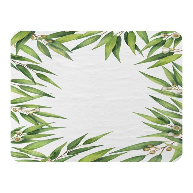 Leaves Border Blanket Multi