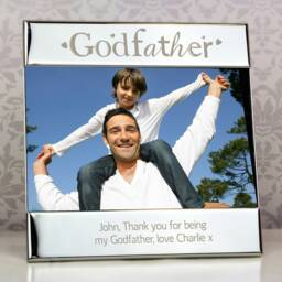 Personalised Silver Godfather 6x4 Photo Frame Silver One Size