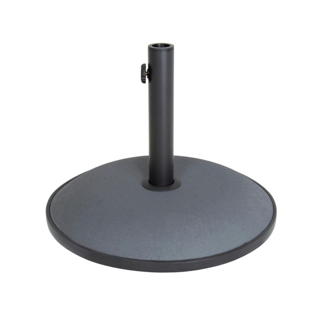 Charles Bentley 15Kg Round Concrete Parasol Base Umbrella Stand In Grey