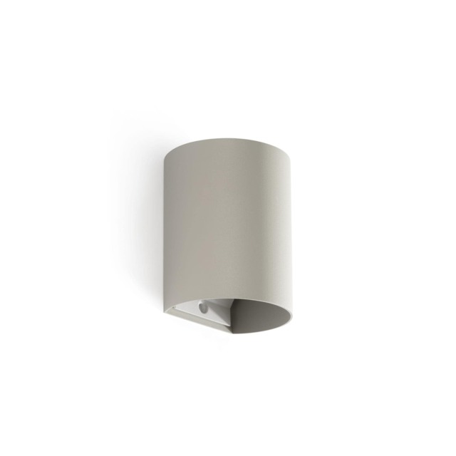 Sole Round Flush Wall Lamp Grey 1x GU10