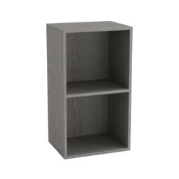 Wooden Bookcase Shelving Display Storage Shelf Unit Wood Shelves Multi Cedar Grey - 2 Shelf 1