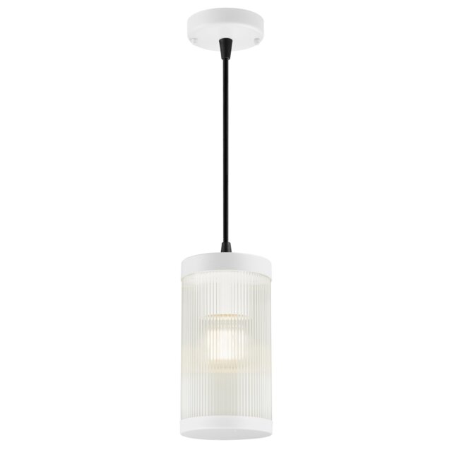 Nordlux Coupar Outdoor Pendant Light White Plastic E27 Weatherproof - Mains Powered, IP33 White