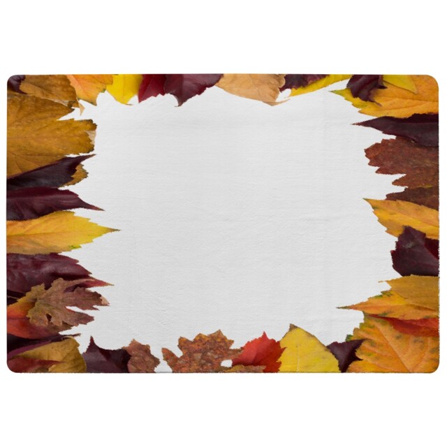 Orange & Purple Autumn Designer Rug Multi