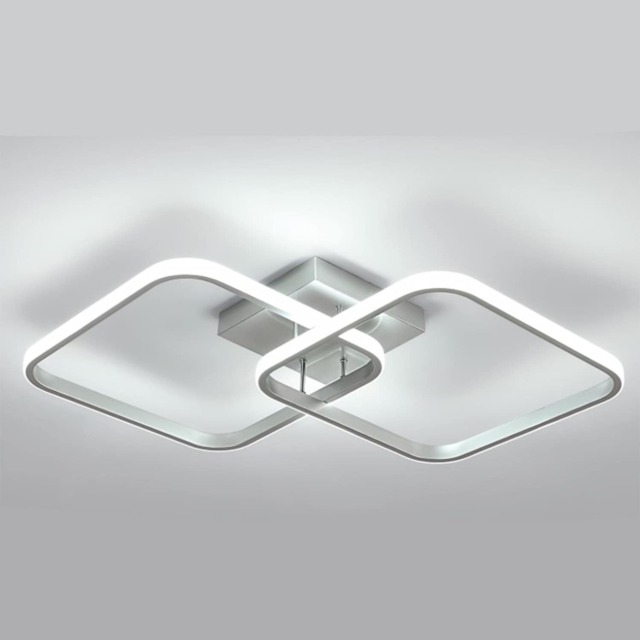 Ceiling Lamp LED Modern Ceiling Light Silver