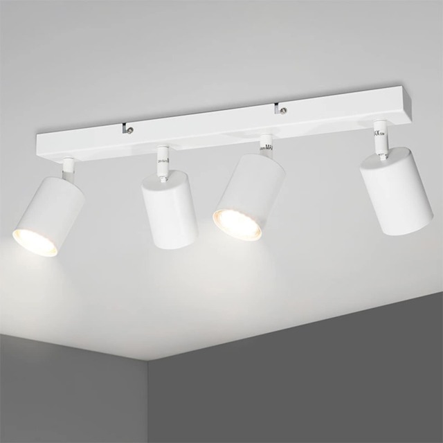 Ceiling Light 4 Way Rotatable White GU10
