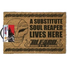 Bleach Lives Here Substitute Soul Reaper Door Mat - Brown - One Size