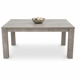 Dining Table Grey Wood Kitchen Place for 6 Seats, Dining Table Only (Grey H75 x L140 x W80 CM)