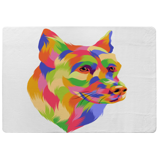 Amazing Illustration Dog Pop Art Designer Rug Multi