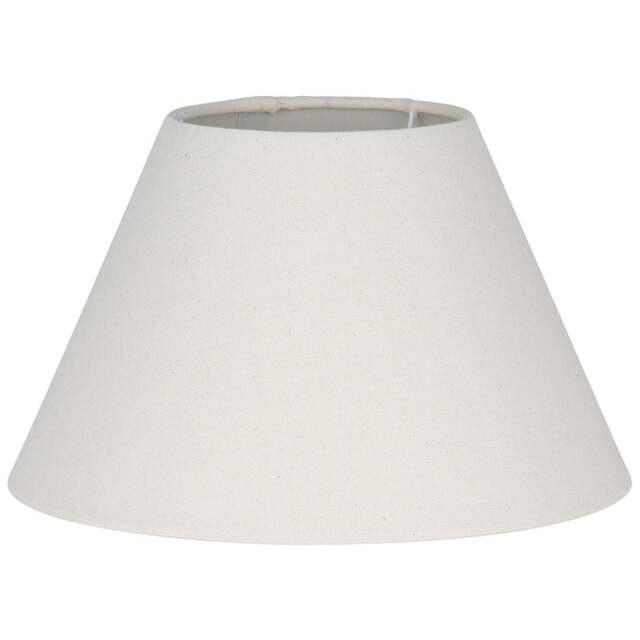 40cm Cream Slubby Cotton Empire Cylinder Table Lampshade Floor Lamp Shade