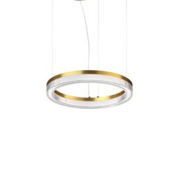 Crown 40cm Integrated LED Pendant Ceiling Light Brass 2050lm 3000K