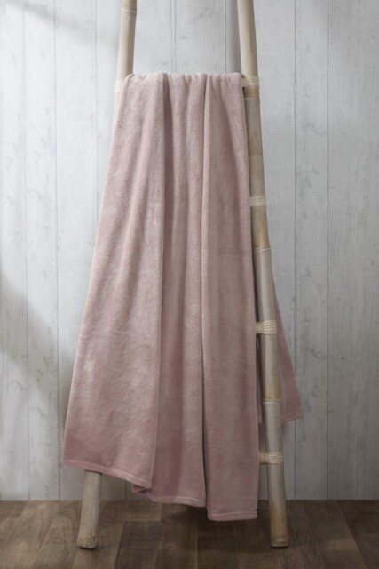 Coral Polyester Fleece Blanket Throw (150x200 cm) Pink M 1