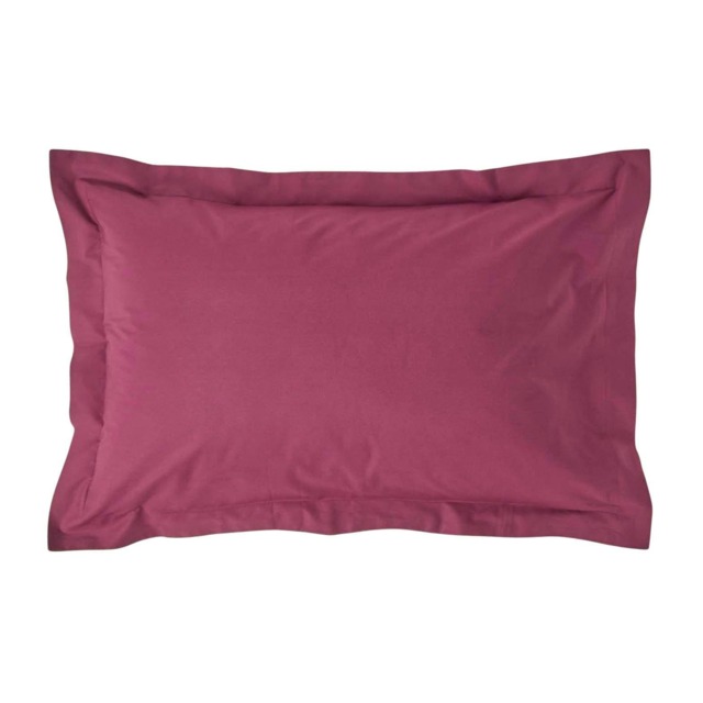 Homescapes Plum Egyptian Cotton Oxford Pillowcase 200 TC - Standard Size