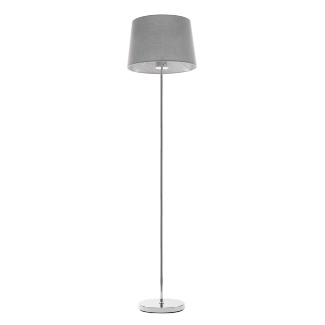 BHS Mira Touch Floor Lamp Silver Chrome & Grey 1