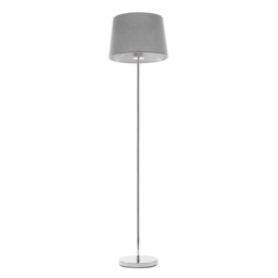 BHS Mira Touch Floor Lamp Silver Chrome & Grey 1