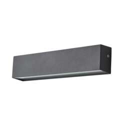 BHS Easton Outdoor Wall Light, Dark Grey