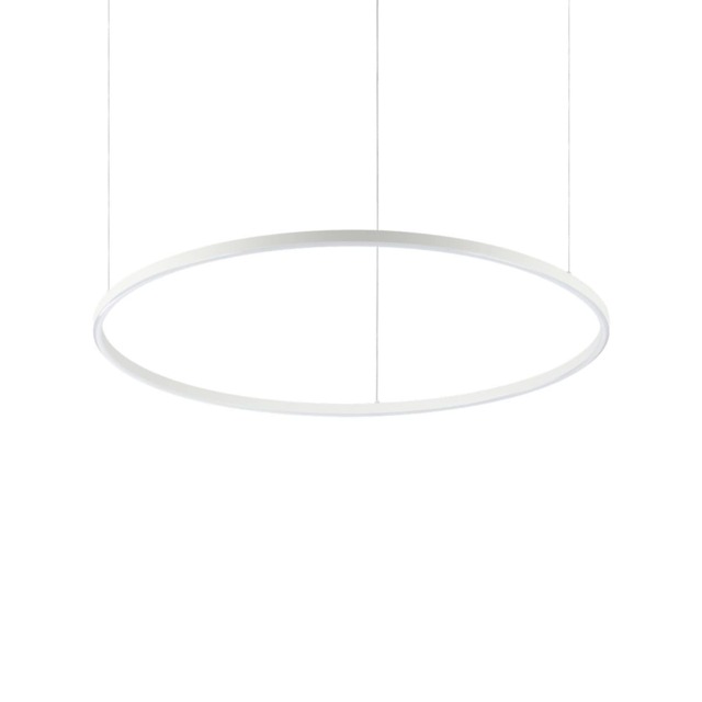 ORACLE Slim 90cm DALI Dimmable 3000K Round Integrated LED Pendant Ceiling Light White