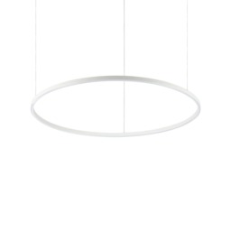 ORACLE Slim 90cm DALI Dimmable 3000K Round Integrated LED Pendant Ceiling Light White