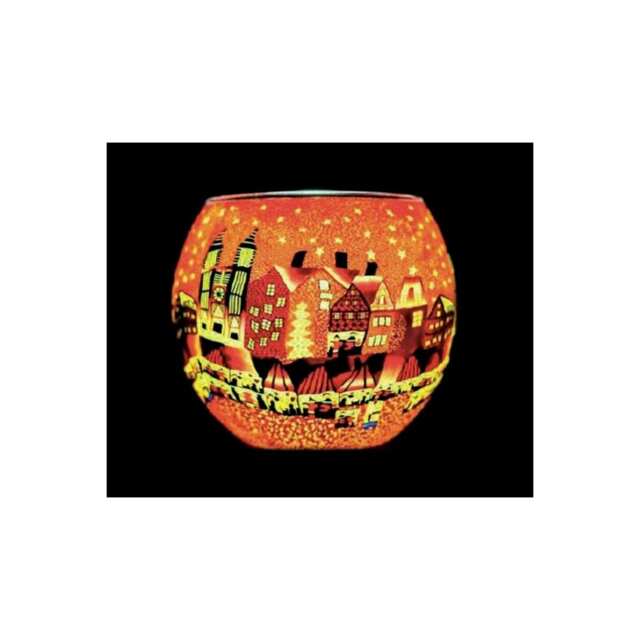 Milford Collection Tealight Holder Glass Nightlight Dawn Medley