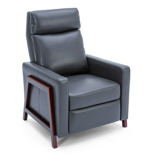 Riley Pushback Recliner Air Leather Modern Accent Recliner Chair (Tan)