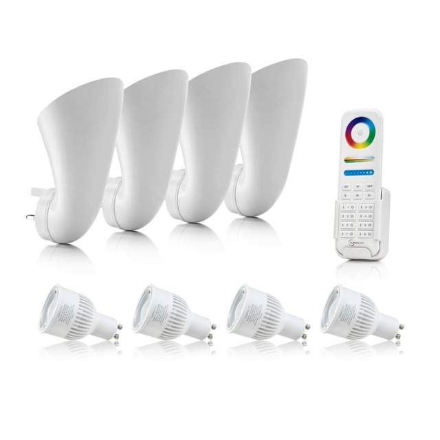 Auraglow Plugin Uplighter Smart Light Bundle White